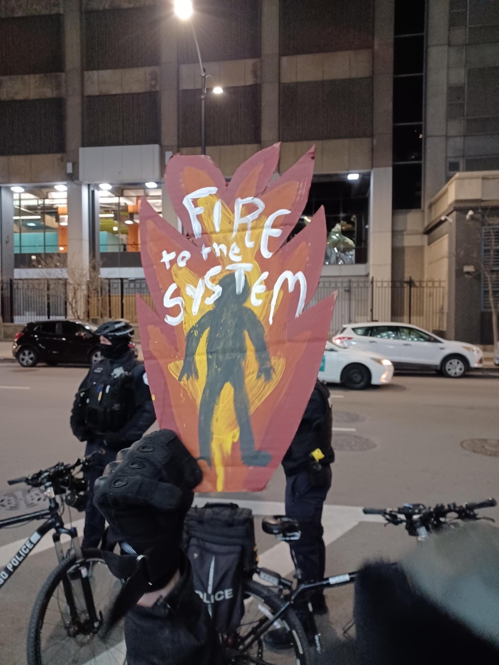 A Vigil for Aaron Bushnell in Chicago